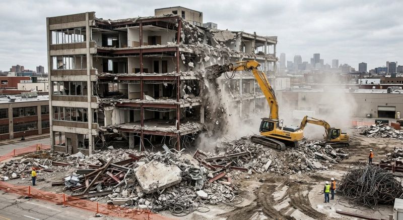 Factory Demolition in Bergen County, NJ