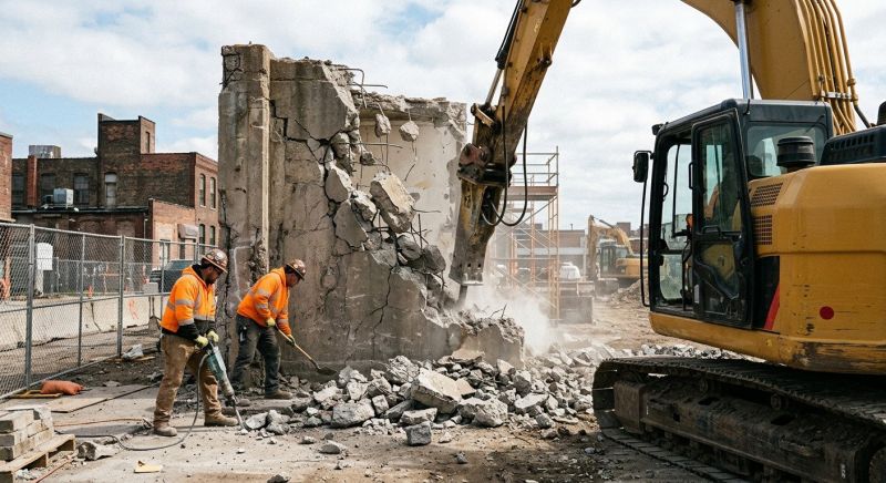 Sidewalk Demolition in Bergen County, NJ